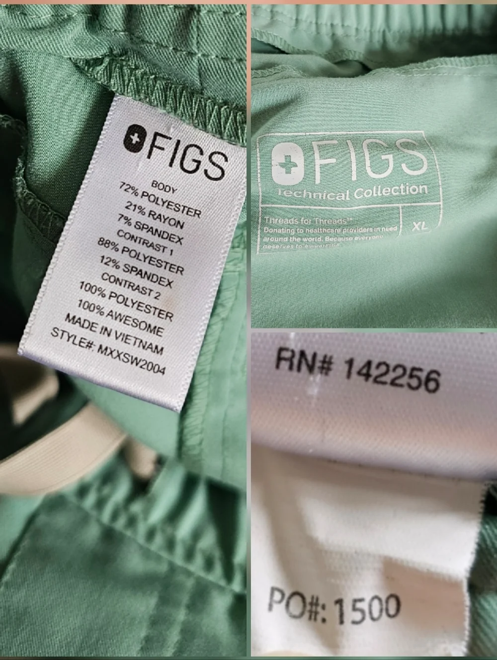 Figs Tansen Jogger Scrub Pants Jade XL